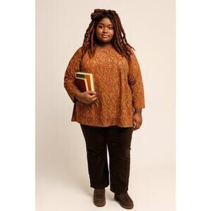 Size 2X Westbound Multi-Color Casual Top‎